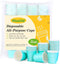 200 Pack Disposable 3 oz Paper Cups, Small Bathroom Espresso Cups for Mouthwash, Snack, Home, Condos, RVs (Blue)