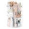Rotating Makeup Organizer, DIY 8 Adjustable Layers Spinning Skincare Organizer with Brush Holder and Tray