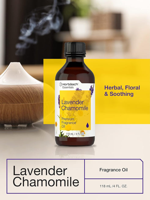 Horbaeach Lavender Chamomile Fragrance Oil, Premium Grade for Diffusers, Candle and Soap Making (4 fl oz)