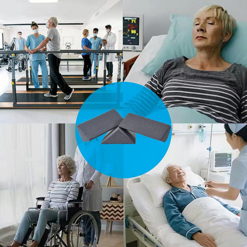 Saula 3 1 Set in Flexible Bed Wedge Pillow for After Surgery Side Sleeper, Triangle Bed Wedges & Body positioners