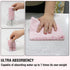 Microfiber Cleaning Cloths Roll 11.8" x 11.8" - Lint Free, Quick Dry, Ultra Absorbent Reusable Rags (Pink)