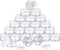 SATINIOR 24 Pieces Empty Clear Plastic Jars with Lids, Round Storage Containers for Beauty Products (White Lid, 4 oz)