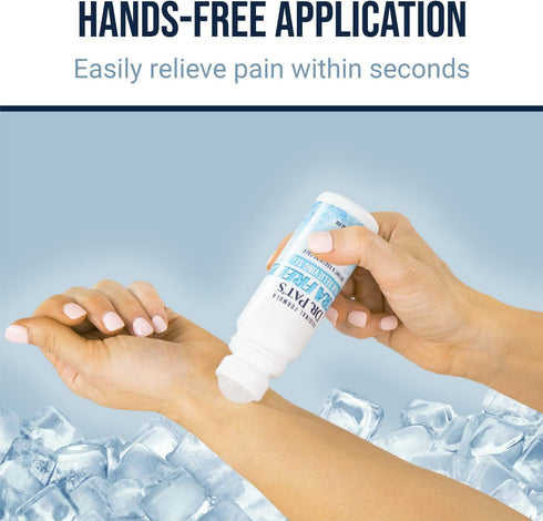 Roll On Pain Relief Gel (with App) - Muscle Rub for Arthritis, Neuropathy, Foot and Joint - Cooling (3 Ounce (Pack of 1))