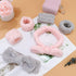 WHAVEL 6PCS Spa Headband & Wristband Set - Face Wash Headband & Makeup Skincare Headbands for Washing Face