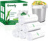 Hommaly 2.6 Gallon Small Clear Trash Bags, 240 pcs Strong Garbage Bags for Office, Bathroom, Waste Basket