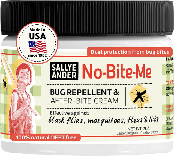 SALLYEANDER No Bite Me All-Natural Bug Repellent, Anti Itch Cream, 2 oz, Safe for Kids