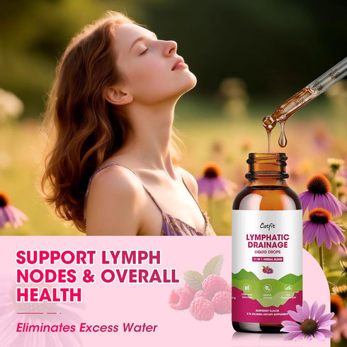 Immune, 2 Oz Lymphatic Drainage Supplements Drops for Lymph System Support, Cleanse & Detox, Liver Health