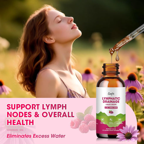Immune, 4 Oz Lymphatic Drainage Supplements Drops for Lymph System Support, Cleanse & Detox, Liver Health