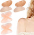 WILLBOND 4 Pairs Women Shoulder Pads, Push Up Soft Adhesive Silicone Anti Slip Enhancer for Clothing (Flesh Color)