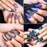 MEET ACROSS 9D Cat Eye Gel Nail Polish Set - 6 Colors Soak Off UV LED Light Magnetic Gel Kit with Free Magnet Stick