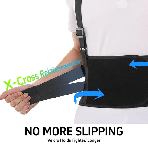 Work Back Brace Lower Back Support Belt Posture Corrector for Women and Men Upper Pain Workout Lumbar Waist Shoulder
