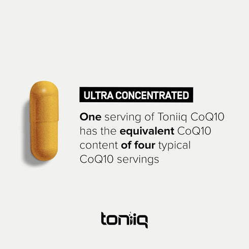 Ultra High Purity CoQ10 400mg, 98% Purified, MCT Oil for Bioavailability, 120 Veggie Capsules