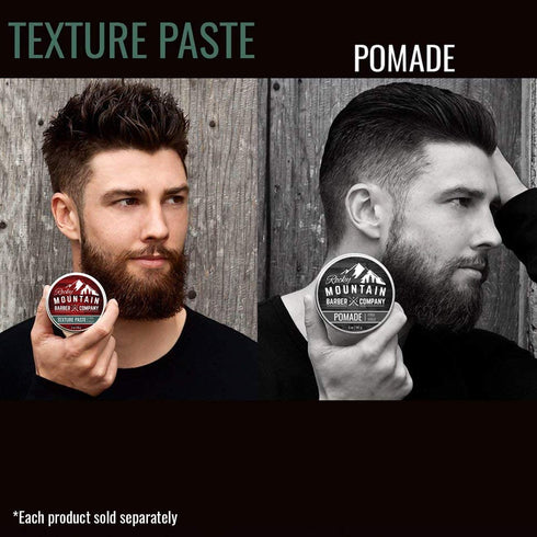 Rocky Mountain Barber Company Hair Paste for Men - Pliable Light-Firm Hold Hair Styling Paste, 2 oz, Shine-Free Matte