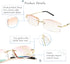 LifeArt Blue Light Blocking Glasses, Anti Blue Rays, Stylish Rimless Frame for Men and Women