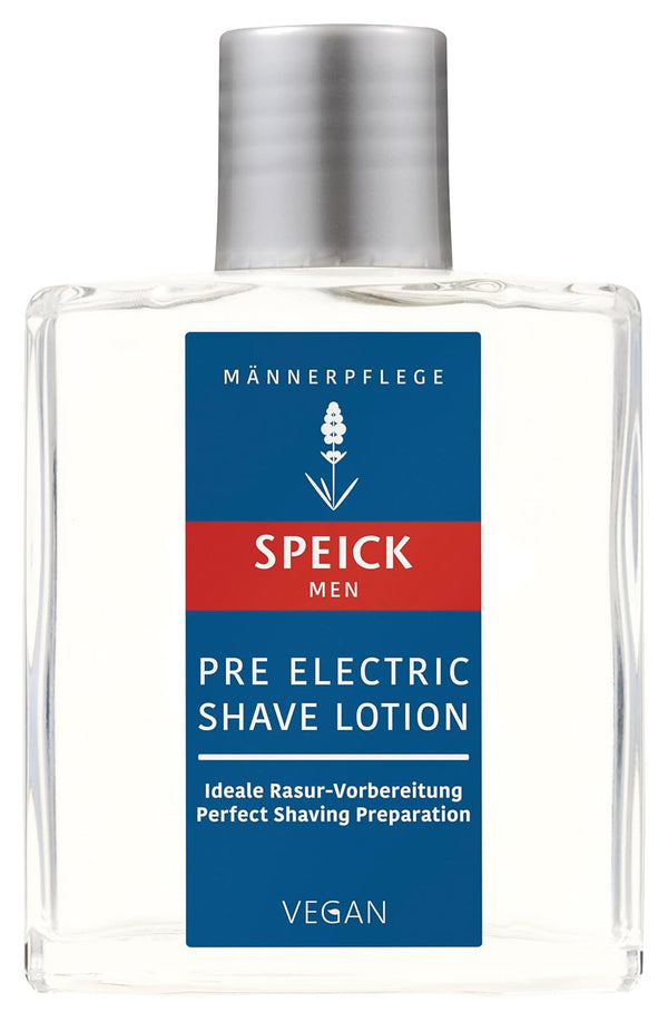 Speick Men Pre Electric Shave Lotion, 3.4 Fluid Ounces - Relaxing Lavender Oil, Natural Vegan Skin Care