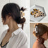 laxizar Hair Claw Clips 8 Pack, Tortoise Barrettes Rectangle Shape, 3 Inch Fashion Clips for Women