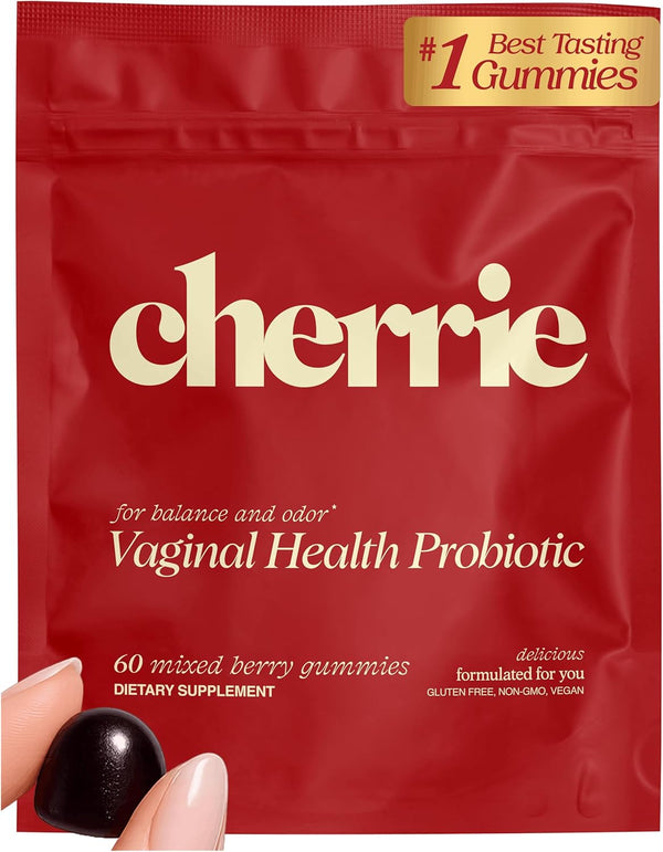 CHERRIE Vaginal Probiotic Gummies for Women, Balanced pH, Healthy Odor, Yeast Balance