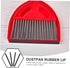 Uonlytech 4pcs Dustpan Rubber Lip Replacement for Dustpan Edge, Rubber Strip for Dustpan Repair Finishing Garbage Shovel