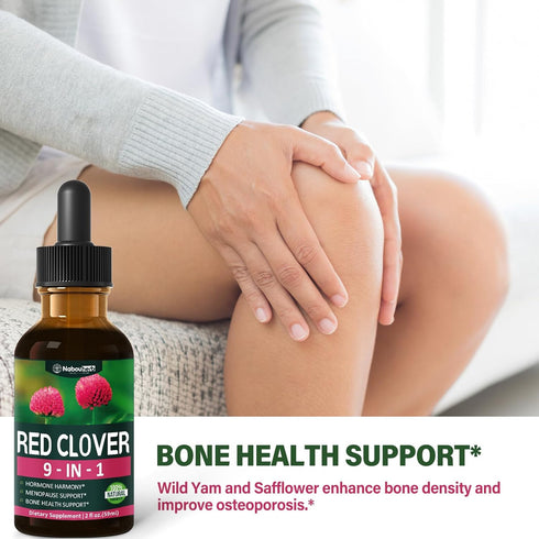Nabouherb 2oz Red Clover Extract Menopause Support Drops for Women Health Balance, Dong Quai & Black Cohosh Supplement