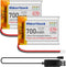 MakerHawk 3.7V Lipo Battery 700mAh Rechargeable Lithium Polymer Battery 603040 Micro Ph1.25 Connector