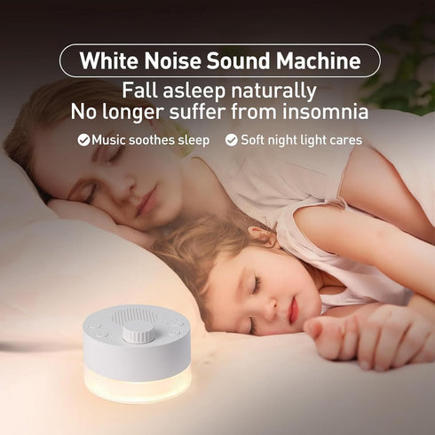 Shinycome 24 4 Intelligent Sleep Sound Machine Tracks Warm Light Auto Off Timers Baby Adult Holiday Gift White Noise