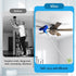 Ceiling Fan Blade Cleaner with Extension Pole - 4 Pcs Reusable Microfibre Duster for High Ceilings, Walls, Furniture