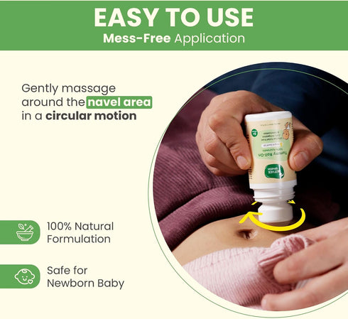 Mother Sparsh Tummy 40ml (Pack 2) Roll On for Baby, Colic Relief and Digestion, Ayurvedic, Hing & Saunf