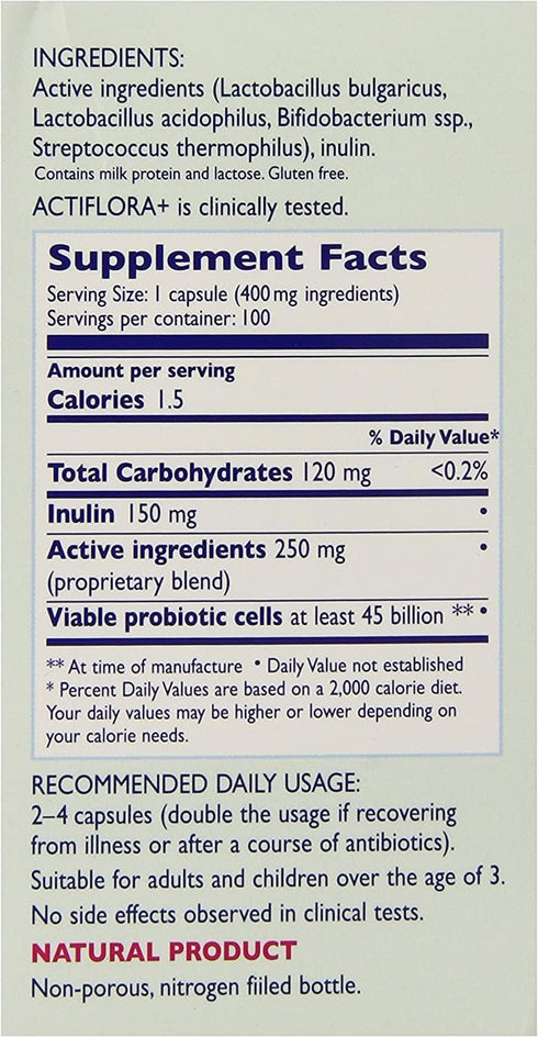 Kendy USA Actiflora+, Potent Natural Biostimulator, 100 Veggie Caps