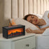 MALUGOGO Flame Essential Oil Diffuser with Simulated Flame Effect, Mini Desk Humidifier for Office and Home, Cool Mist
