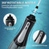 Water Dental Flosser Oral Irrigator, 5 Modes, 350ml, 6 Tips, IPX7 Waterproof, Rechargeable for Travel & Home