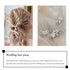 Unicra Bridal Flower Hair Pins, Wedding Pearl Hair Piece Crystal Accessories for Women and Girls (Pack of 3) (A-Silver)
