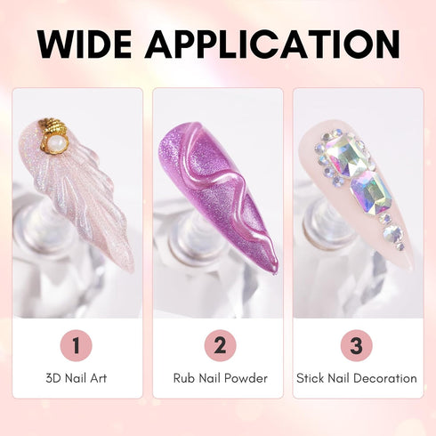 Makartt Nail Gel Kit with Rhinestone Glue, Super Strong 3D Sculpting Gel for Nail Art, Molding, and Decoration