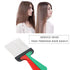 Portable Metal Pick Comb with Folding Handle, Wide Tooth Comb for Men and Women