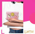 LieToi Pink Preppy Patch Small Toiletry Bag - Portable Waterproof Makeup Cosmetic Bag for Daily Use Travel Organizer