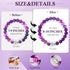 Package SmileBelle Get Well Gifts for Women After Surgery, Healing Bracelets as Inspirational Gifts Amethyst Bracelet