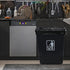 18 Gallon Large Black Trash Bags, 1 Roll/100 Counts