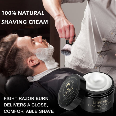 Shaving Kit for Men - Essential Gift Set Includes Sandalwood Shaving Cream, After Shave Lotion, and Pre Shave Oil for
