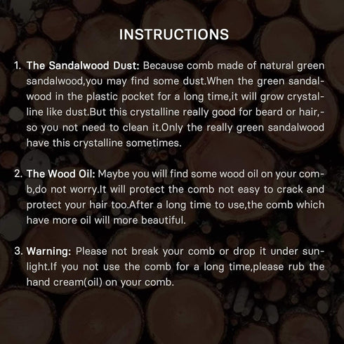 Men's Pocket Folding Wooden Beard Comb Set with Leather Travel Case, Green Sandalwood Hair Combs (Skeleton)