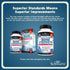 Bone Strength Calcium Supplement - 120 Veggie Capsules with Calcium, Vitamin D3, K2, C, Magnesium, Zinc for Optimal