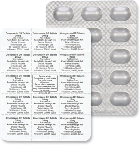 GoodSense 20 mg Omeprazole Delayed Release Tablets, 28 Count – Stomach Acid Reducer for Frequent Heartburn Treatment