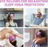 Lavender Eye Pillow for Relaxation, Yoga, Sleeping, Weighted Eye Mask Heated for Headache, Sinus, Dry Eyes Relief,