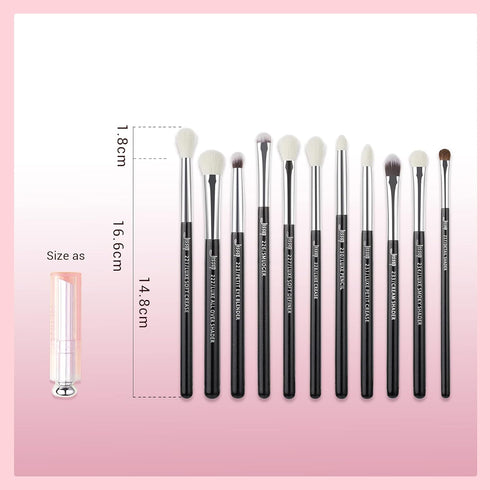Jessup Eye Makeup Brushes Set, Professional 15pcs with Eyeshadow Blending and Eyeliner Brushes