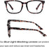Readerest Blue Light Reading Glasses, Lightweight Computer Glasses with Spring Hinges, UV Protection