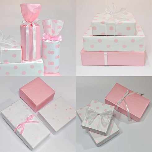 LIAPAWPAW 30 Sheets Pink Tissue Paper for Gift Bags, Metallic Gift Wrapping Tissue for Birthday Party Decor