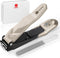 Nail Clippers for Men Women with Catcher, Ultra Sharp Heavy Duty Clipper, Sturdy Fingernail & Toenail Clipper with Nano