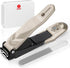 Nail Clippers for Men Women with Catcher, Ultra Sharp Heavy Duty Clipper, Sturdy Fingernail & Toenail Clipper with Nano