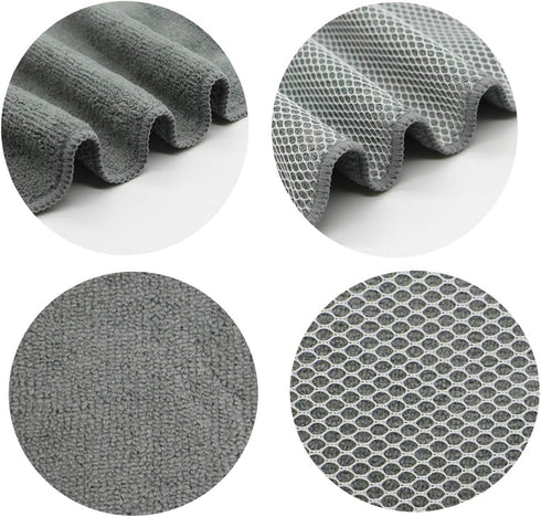 VeraSong 12inch 12inch 8 Pack Microfiber Dish Cloths Fast Drying Kitchen Cleaning Cloth Dish Rags Dust Cloths Ultra