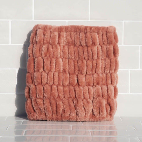Kitsch Spa Headband - Extra Wide Makeup Headband for Washing Face | Multi Purpose Facial & Hair Band | Dusty Rose
