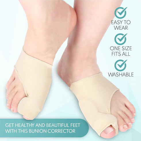 Bunion Corrector and Orthopedic Hallux Valgus Relief Splint, Gel Bunion Pads, Toe Spreader for Men and Women