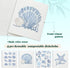 LARTSFRO 4 Pack Beach Ocean Swedish Dishcloths for Kitchen, Shells Swedish Dish Cloths for Ocean, Dish Towels